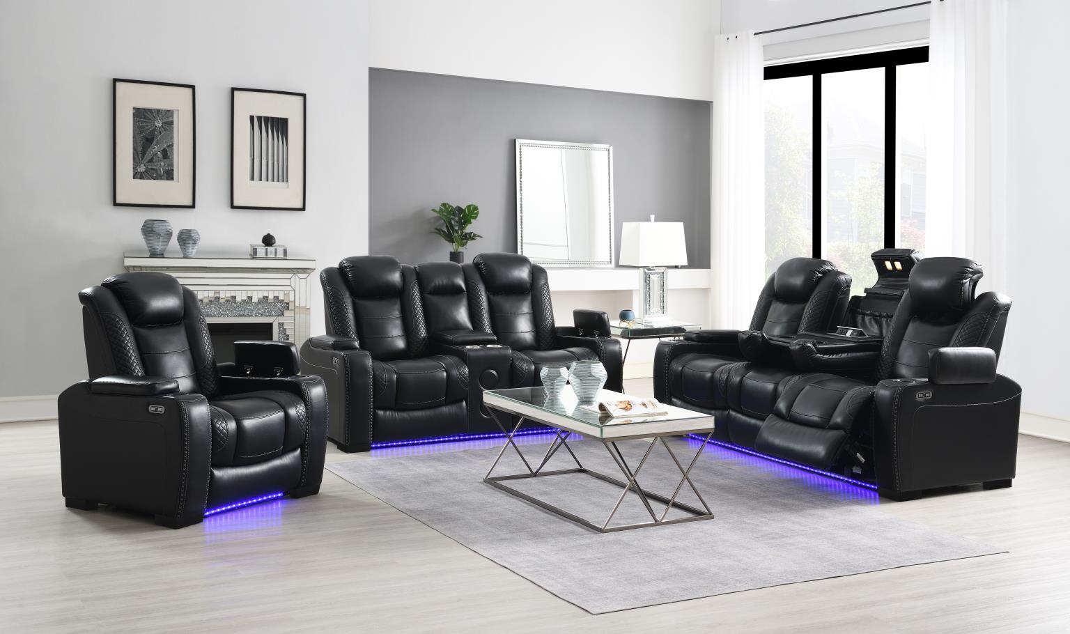 POWER RECLINING SOFA-POWER RECLINING LOVESEAT-POWER RELINING CHAIR view 2