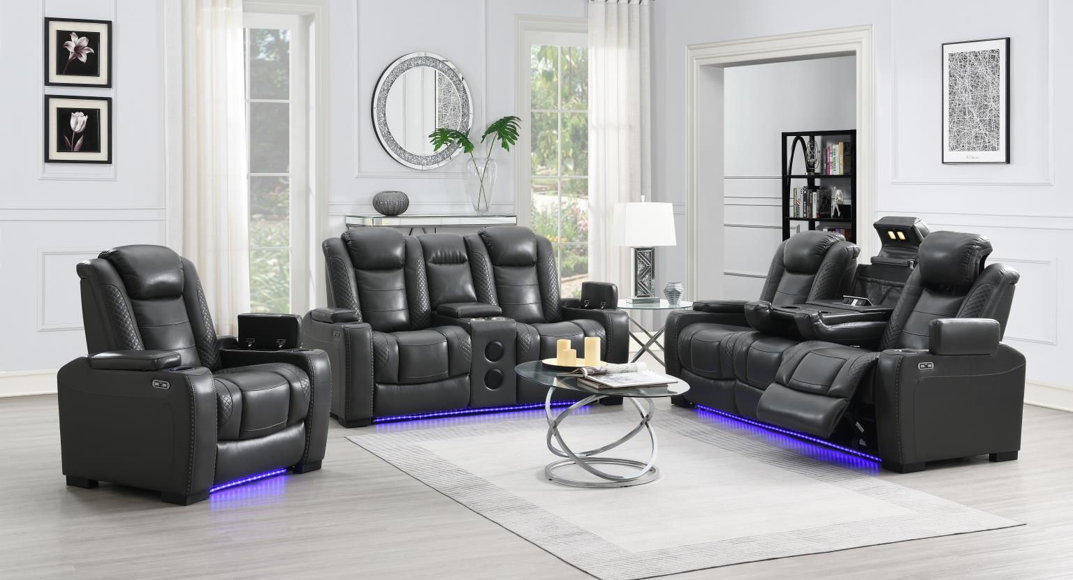 POWER RECLINING SOFA-POWER RECLINING LOVESEAT view 2