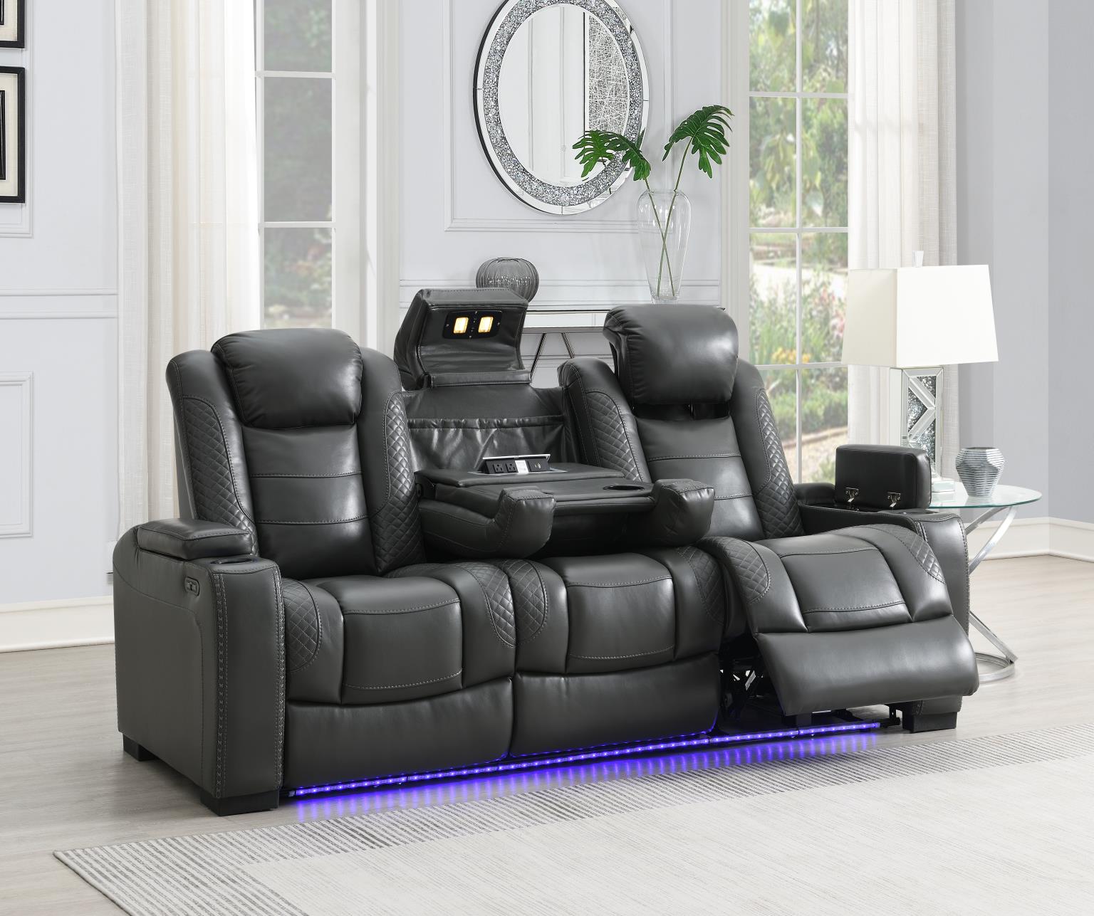 POWER RECLINING SOFA-POWER RECLINING LOVESEAT view 3